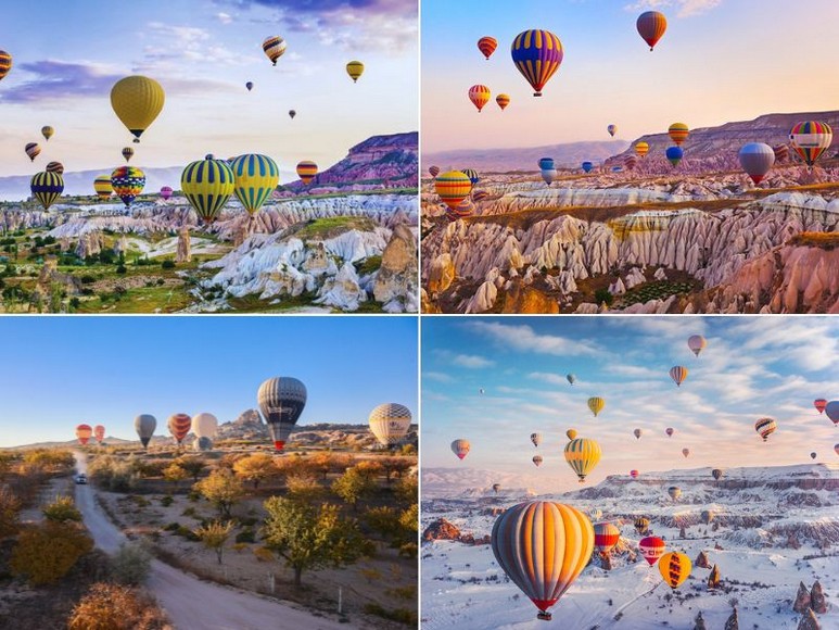 Bảng so sánh giá ba hạng vé khinh khí cầu Standard, Comfort và Deluxe tại Cappadocia
